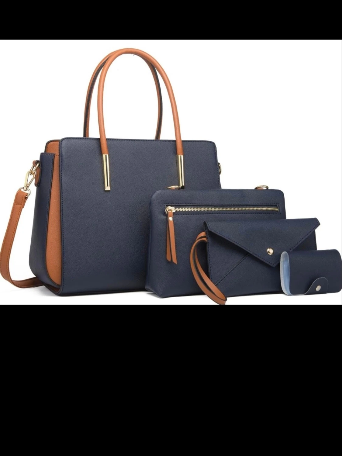 Handväska set 4 delar