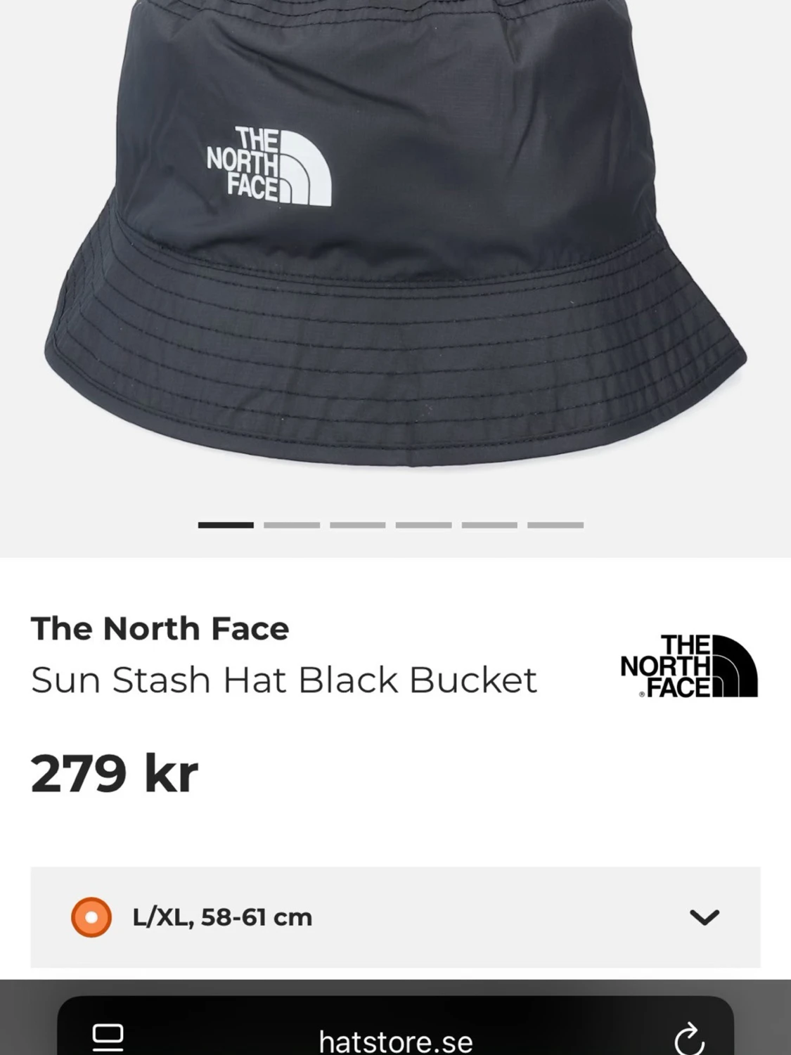 Svart bucket hat från The North Face