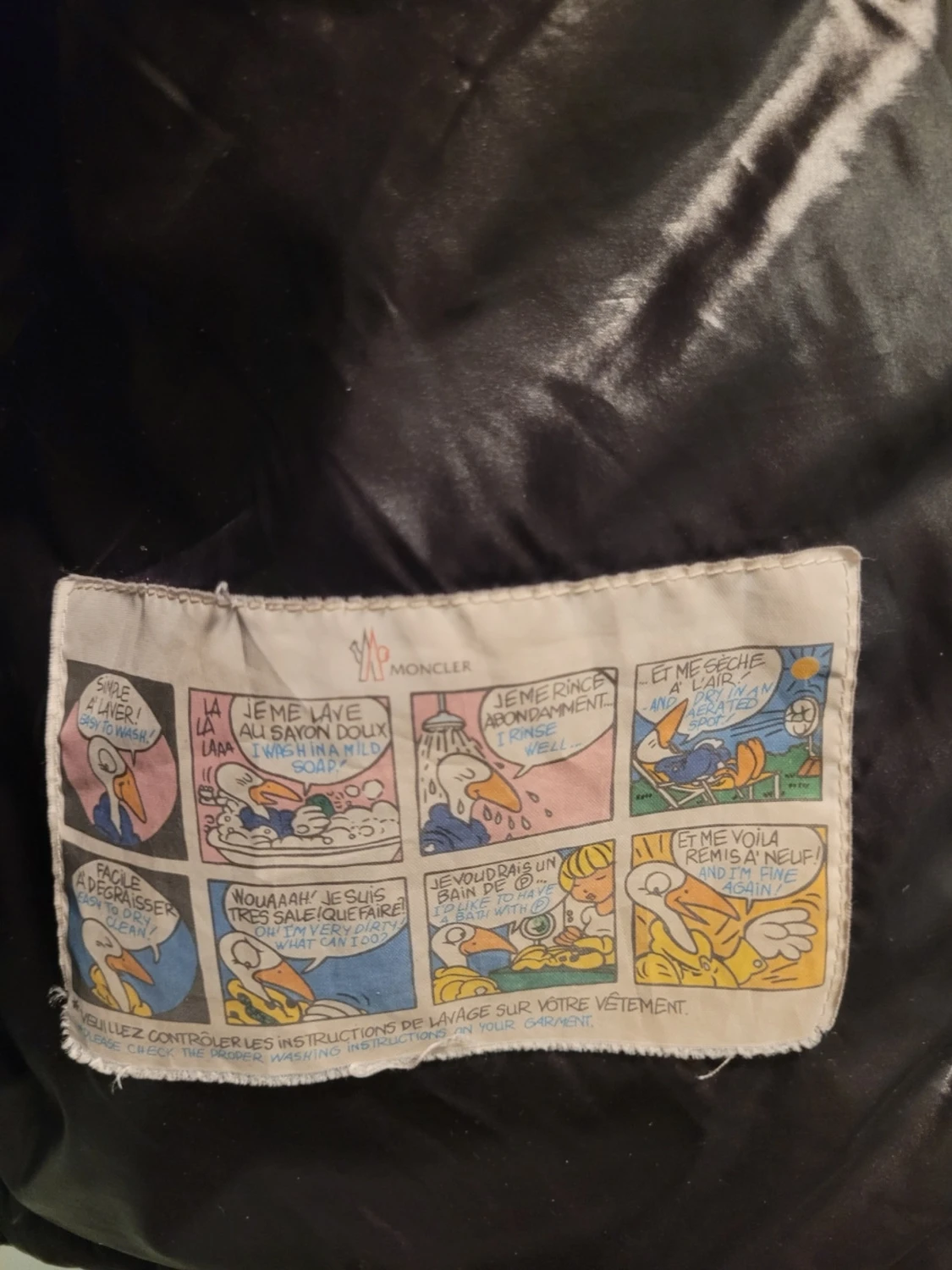 Svart Moncler pufferjacka med huva - 2