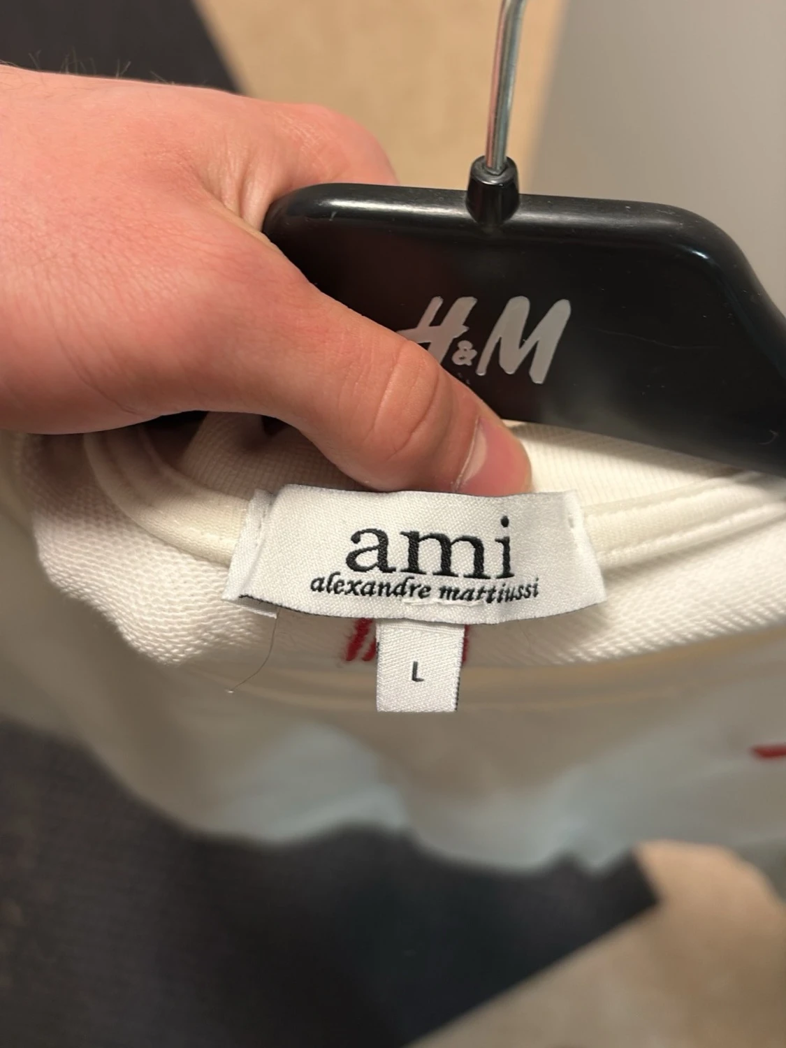 Vit sweatshirt från Ami Paris  - 2