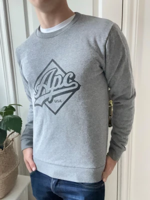 Apc usa sweatshirt  - Apc usa sweatshirt i storlek S som är lite liten på modellen som är 180 cm 75 kg. Inga defekter! Kom med frågor 