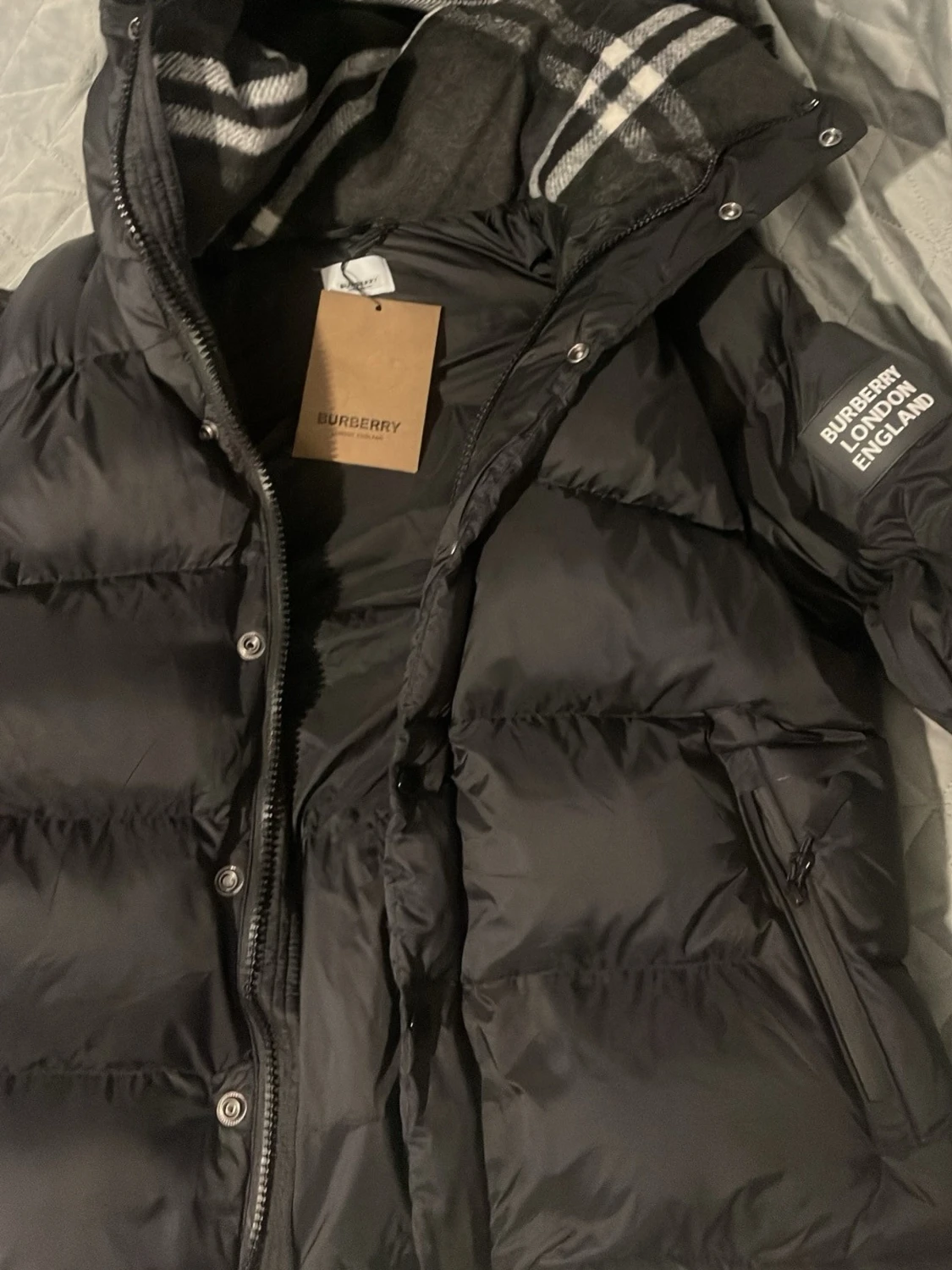 Burberry dunjacka med avtagbara ärmar – 2-i-1 (jacka + väst) - 4