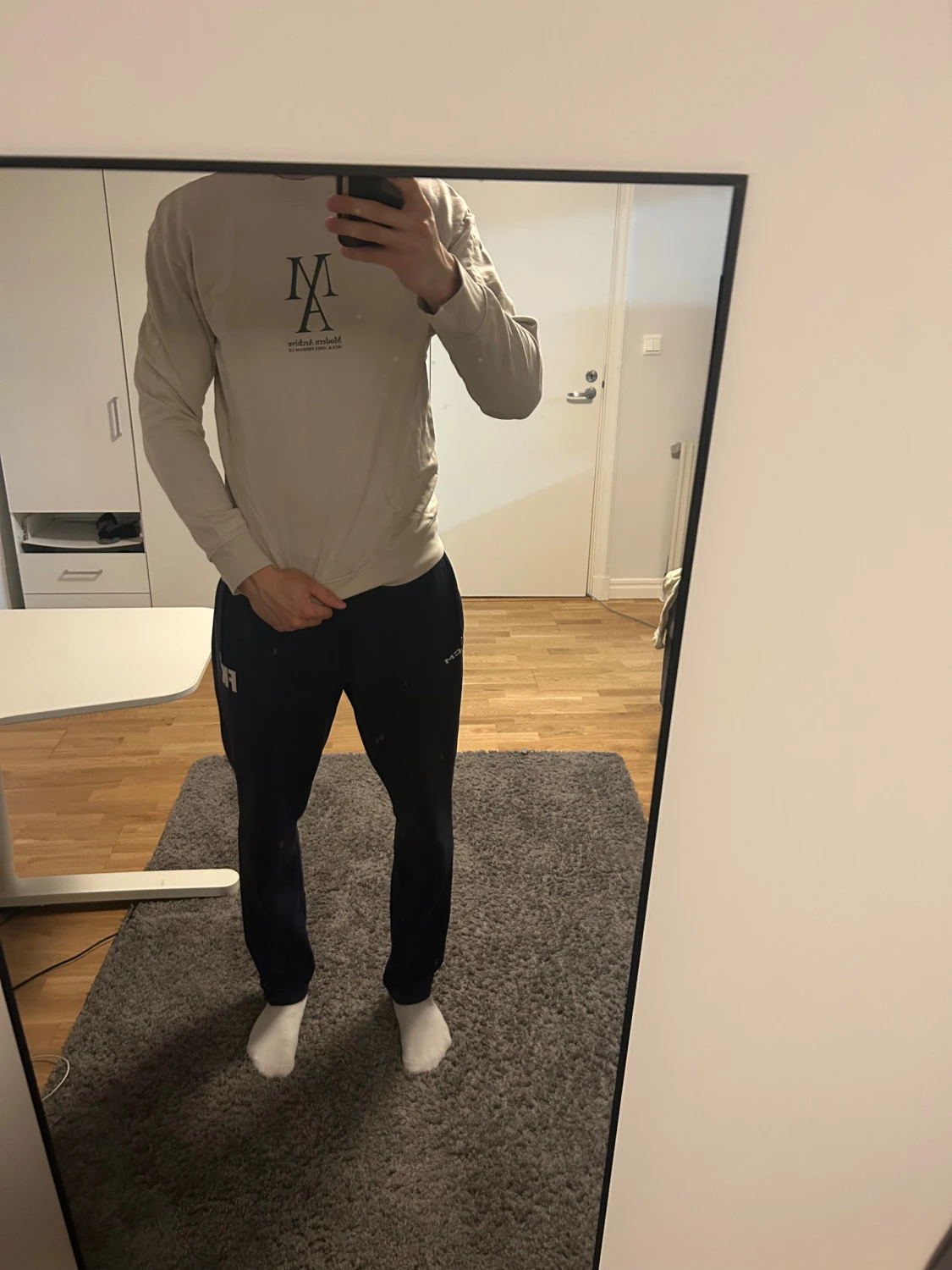 Beige sweatshirt från Jack & Jones M - 4
