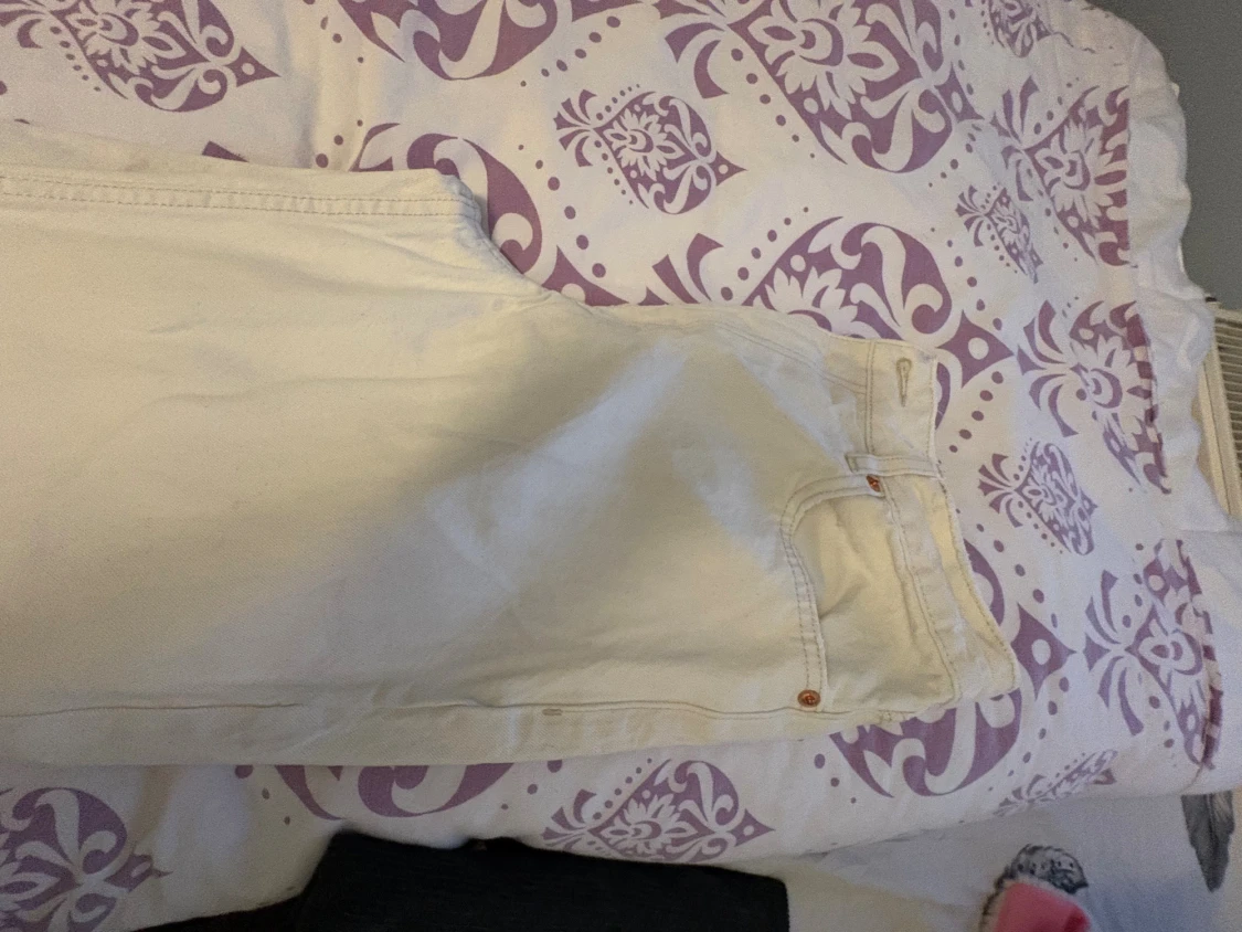 Vita mom jeans från MNG, strl 40 - 3