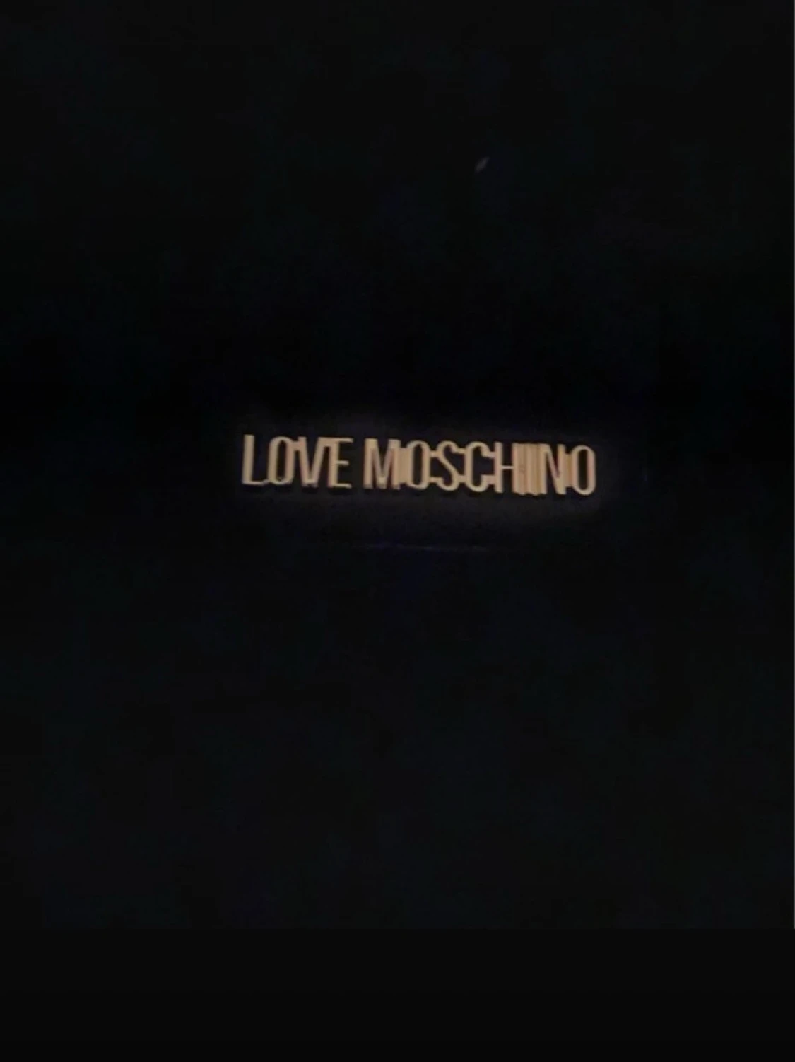 Svart pälsväska från Love Moschino - 1