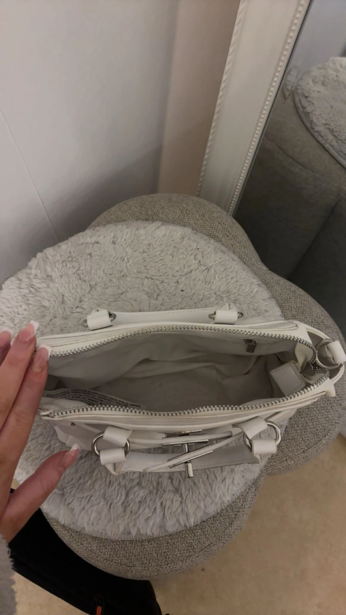 Vit handväska från Zalando  - 1