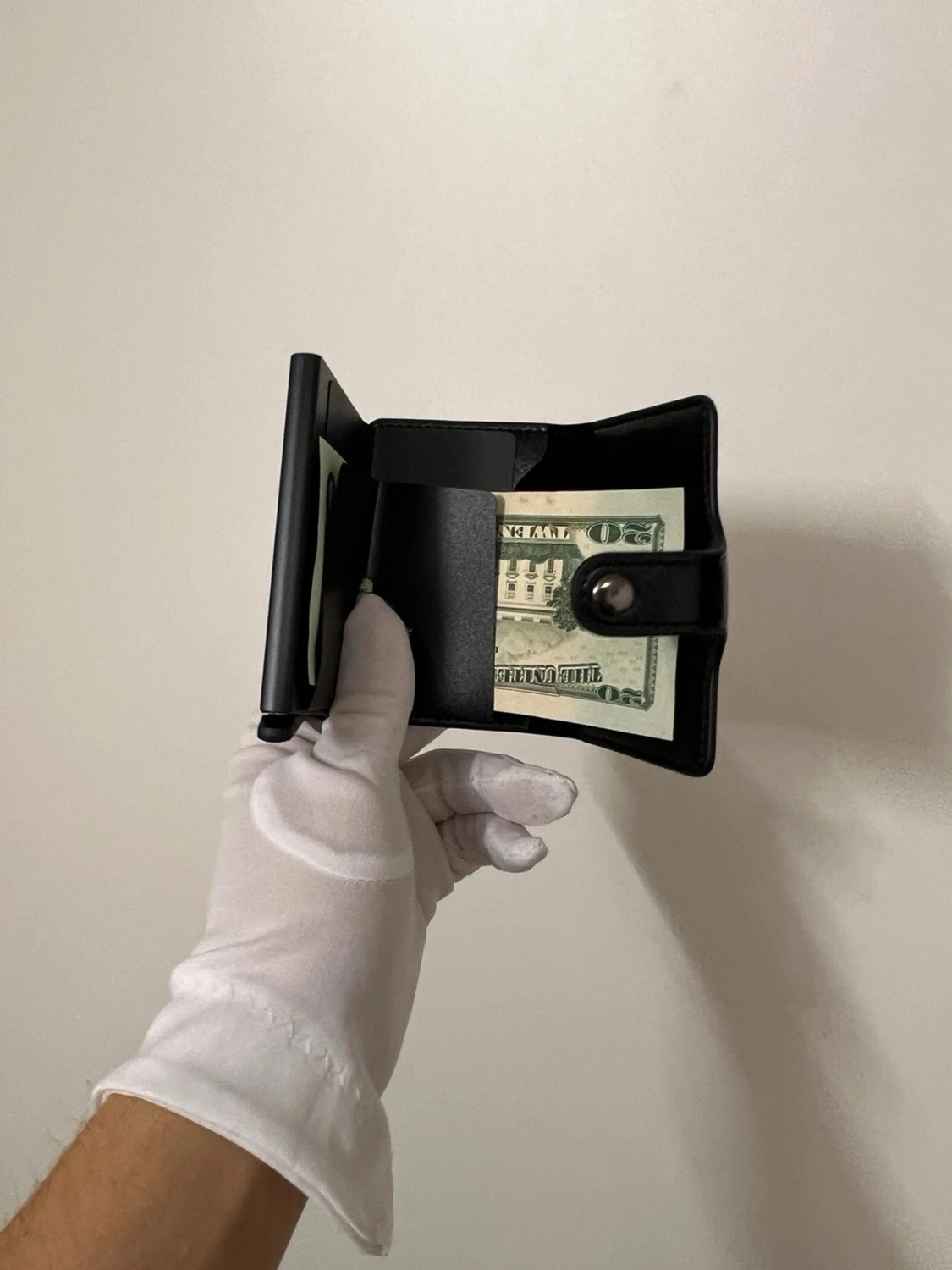 NY Svensk märke PU läder RFID skyddad fr tjuv  - 5