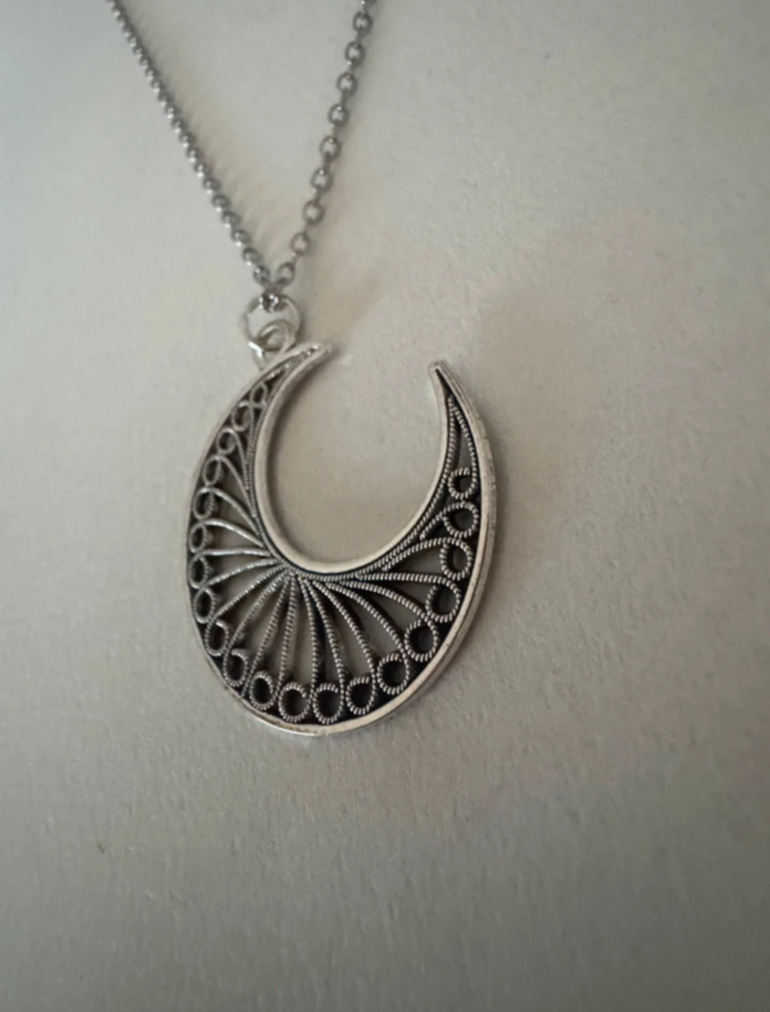 Silverhalsband halvmåne - 2