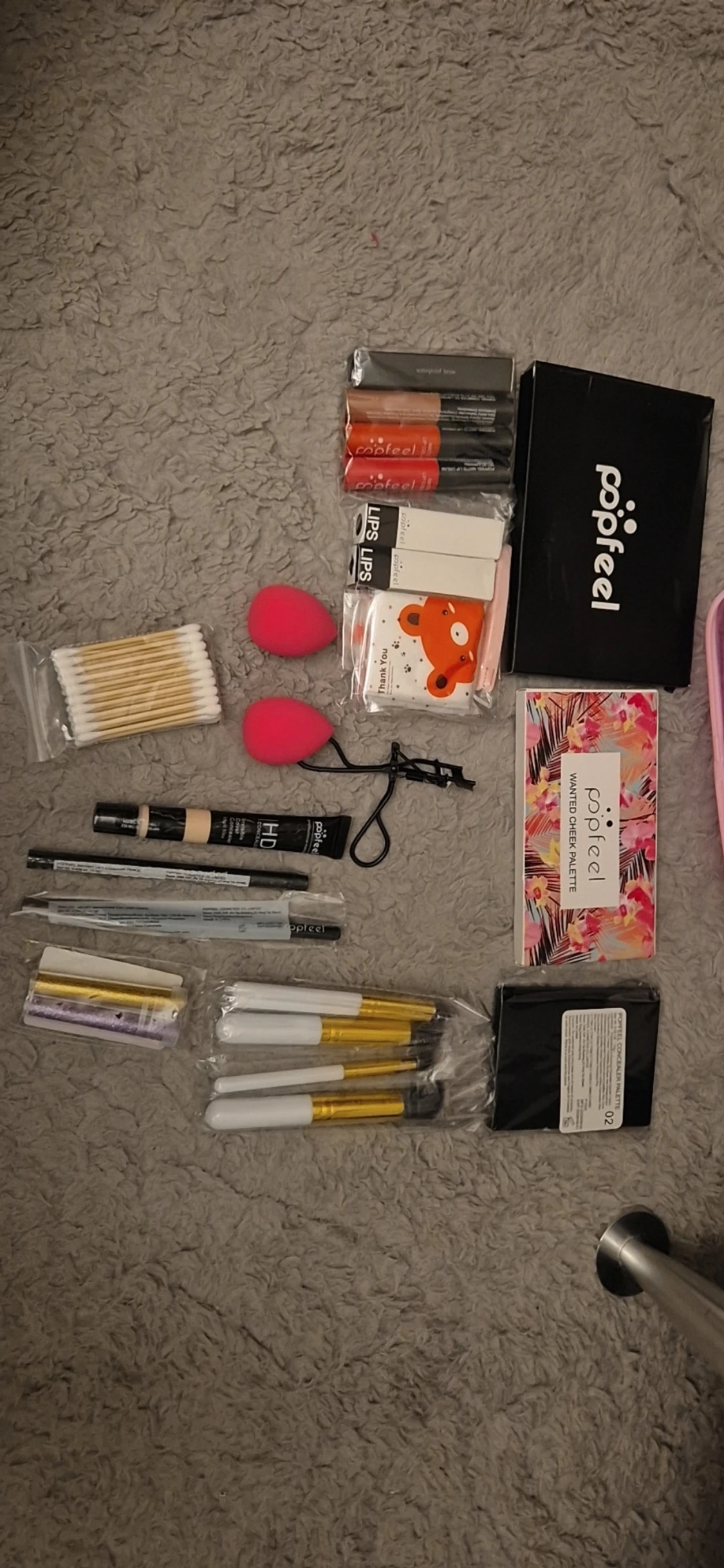 Popfeel makeup set with palettes and brushes / everything  - 4