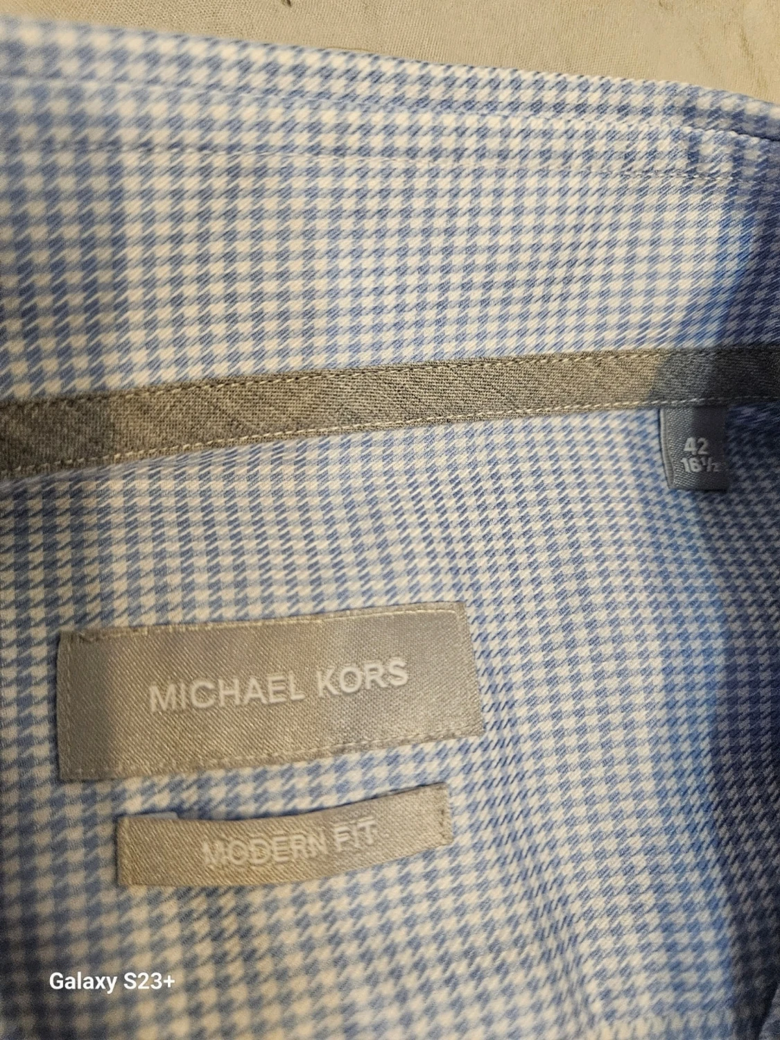 Blårutig skjorta från Michael Kors - 1