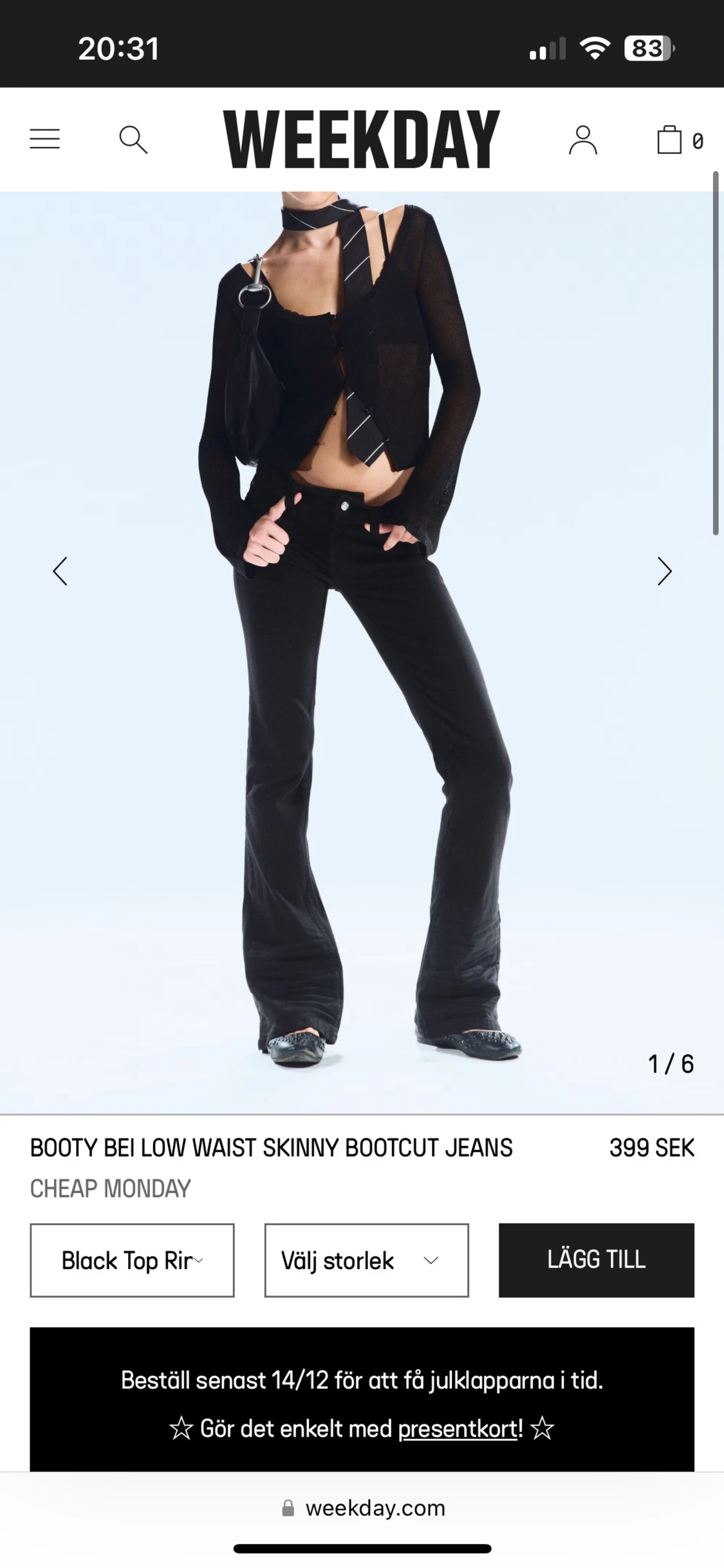 Bootcut jeans från Cheap Monday