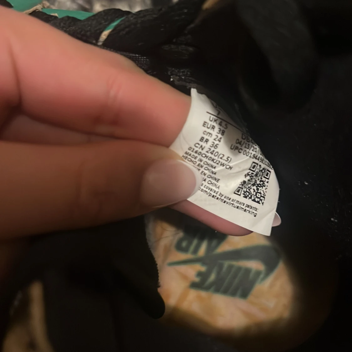 Nike Air Jordan 1 gröna sneakers - 3