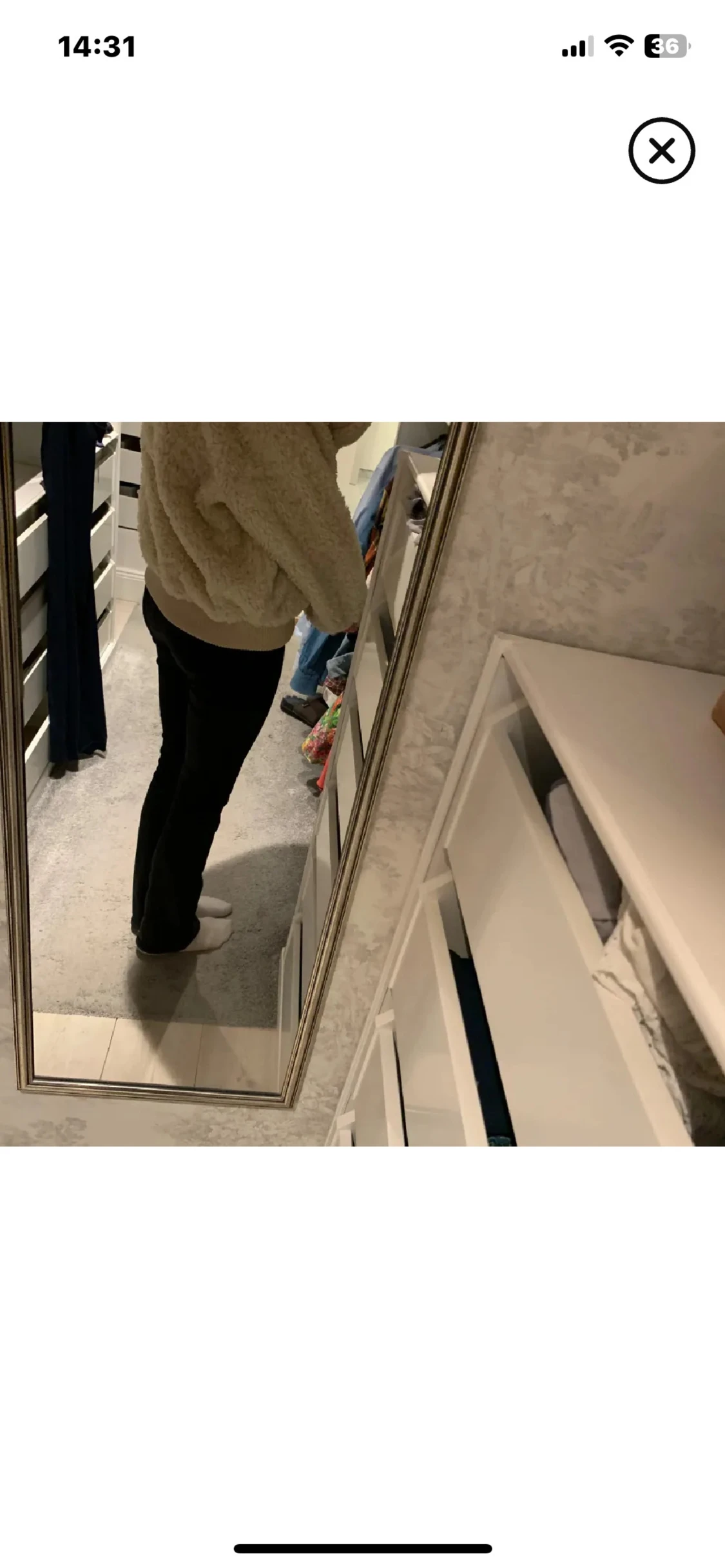 Beige teddyjacka med huva från Zara - 2