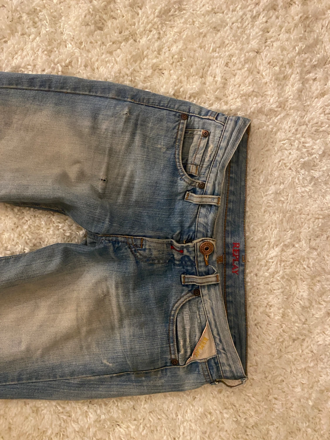 Replay ljusblå bootcut jeans