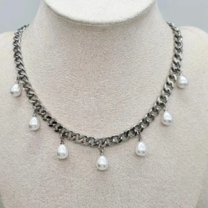 Handgjort halsband  - Material-rostfritt stål, kedjetjocklek-7mm 