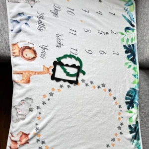Baby fotomatta newborn milestone photos filt blanket - Newborn monthly blanket for photos. New without defects. 
