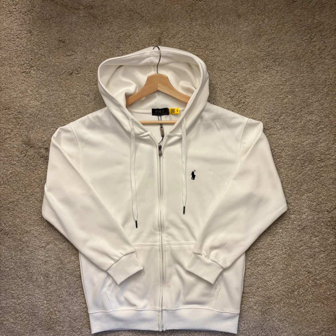 Vit hoodie från Polo Ralph Lauren