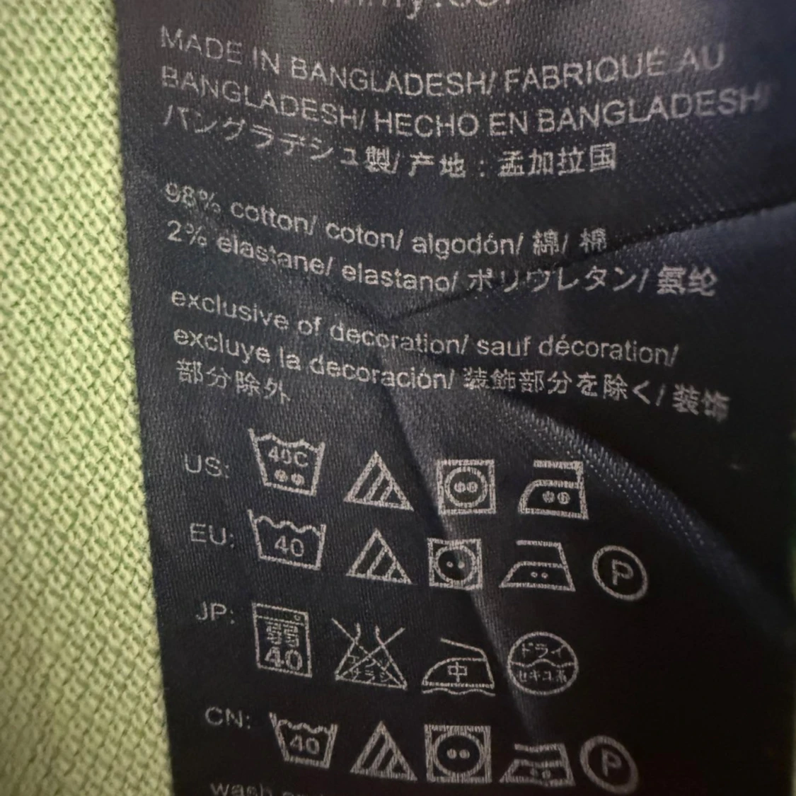 Mintgrön piké från Tommy Hilfiger - 4