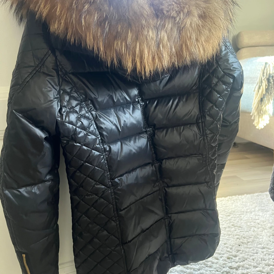 Svart dunjacka Rockandblue med päls - 1