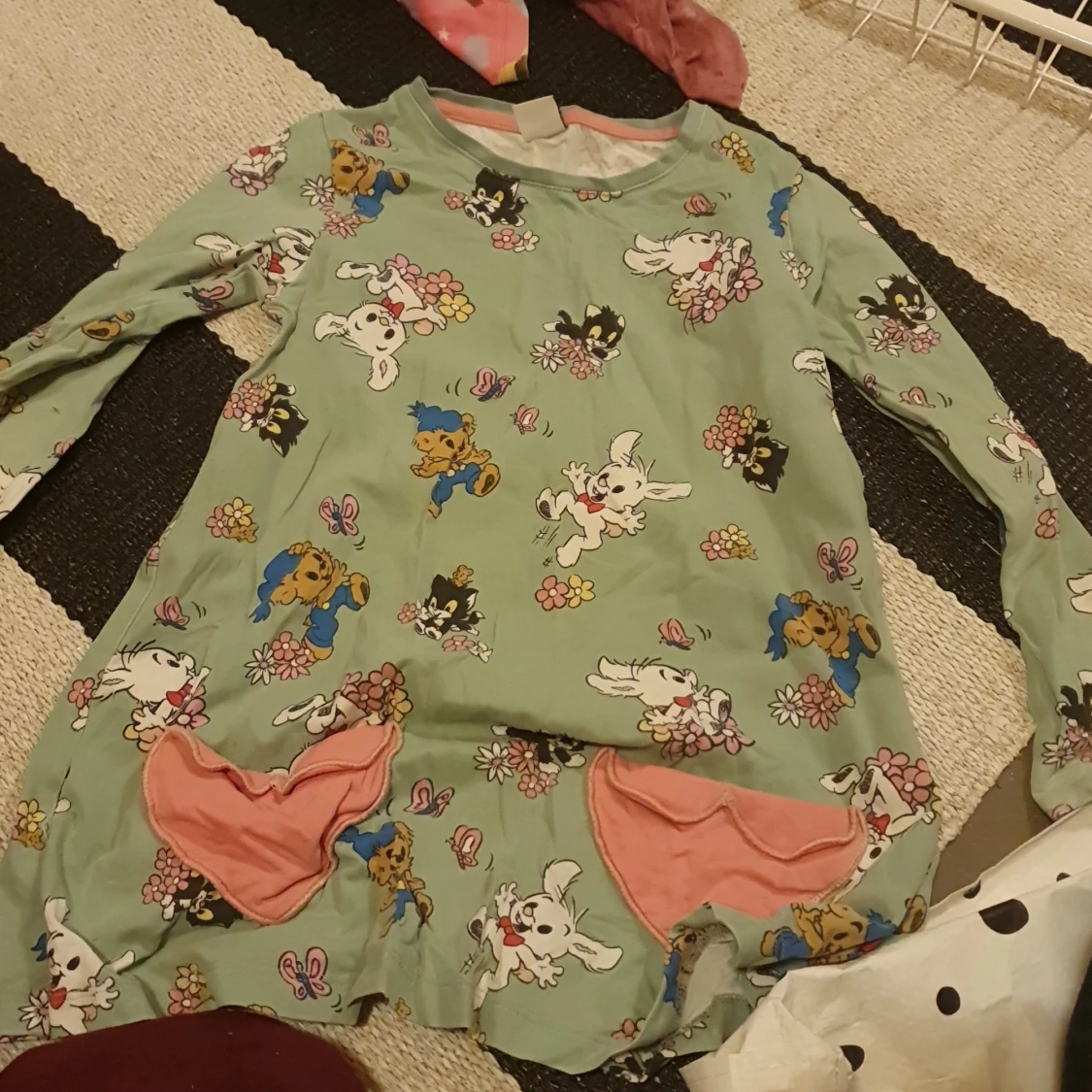 Grön Bamse-klänning från Lindex