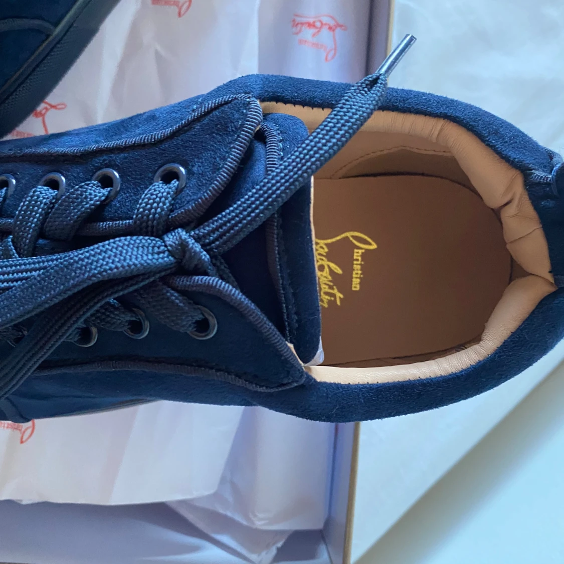 Mörkblå sneakers från Christian Louboutin - 4