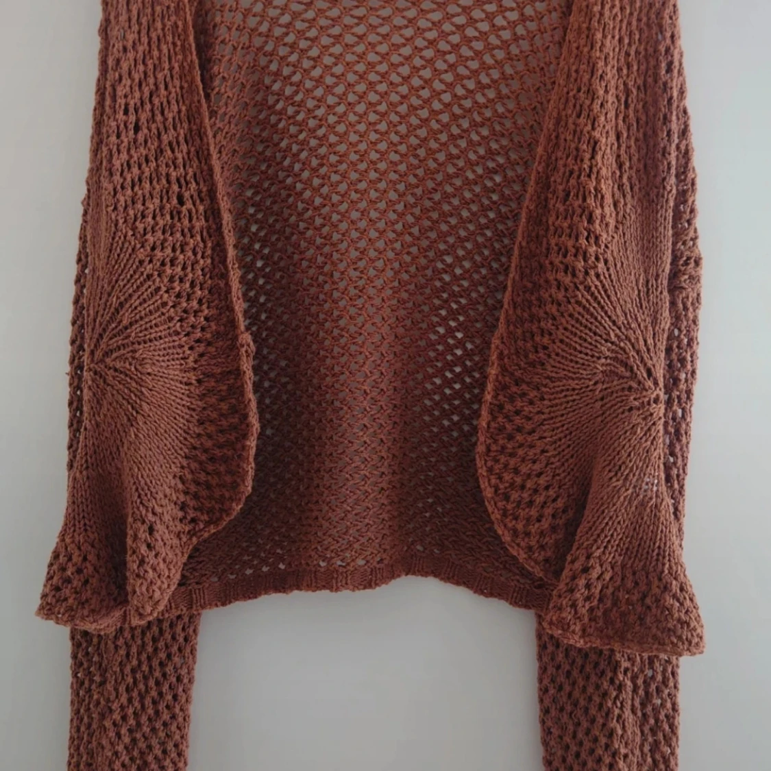 Brun stickad kofta från Woman Borsache