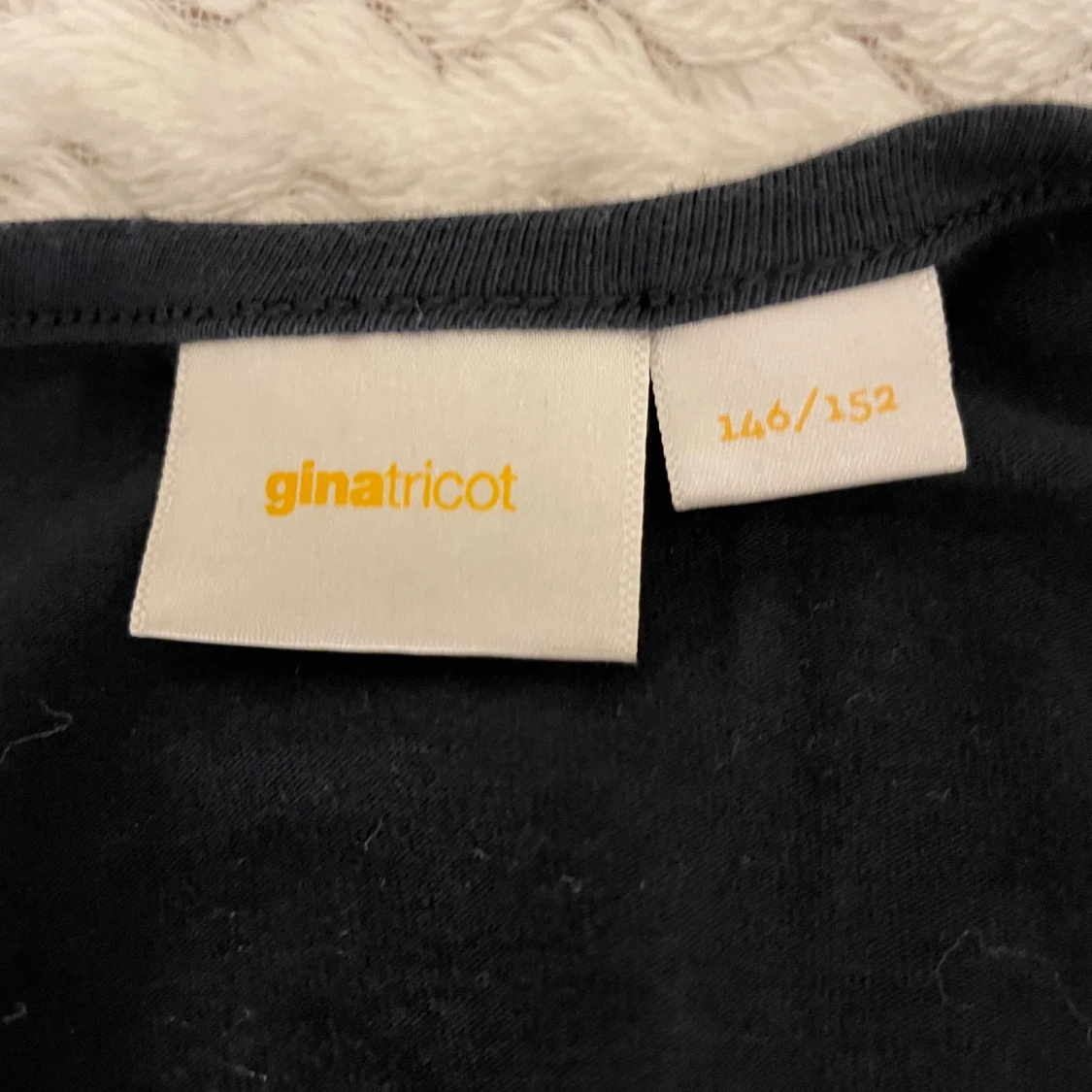 Svart långärmad topp Gina Tricot