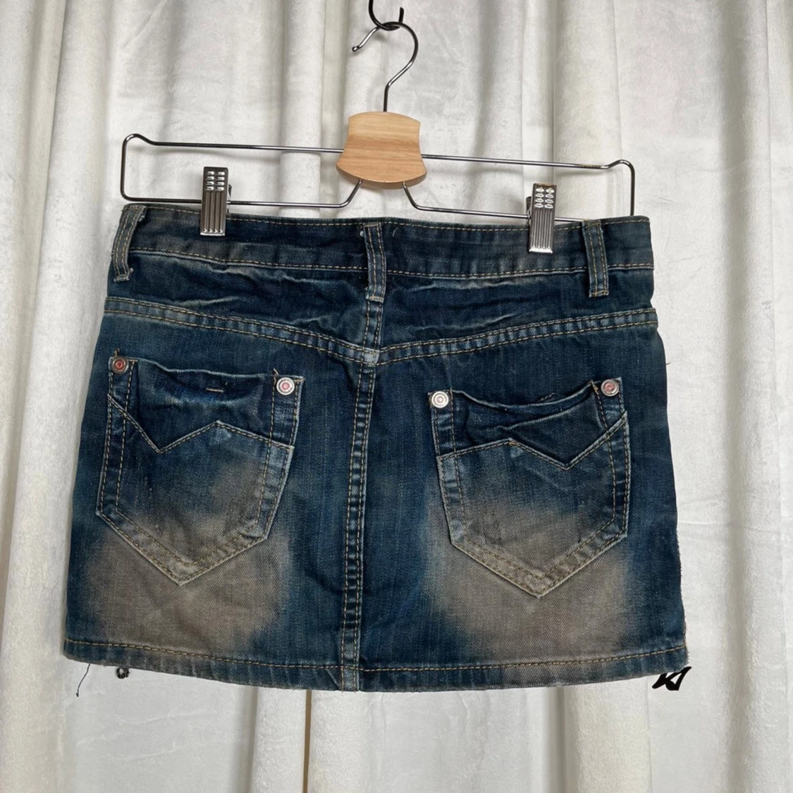 Jeanskjol med dragkedjor  - 1