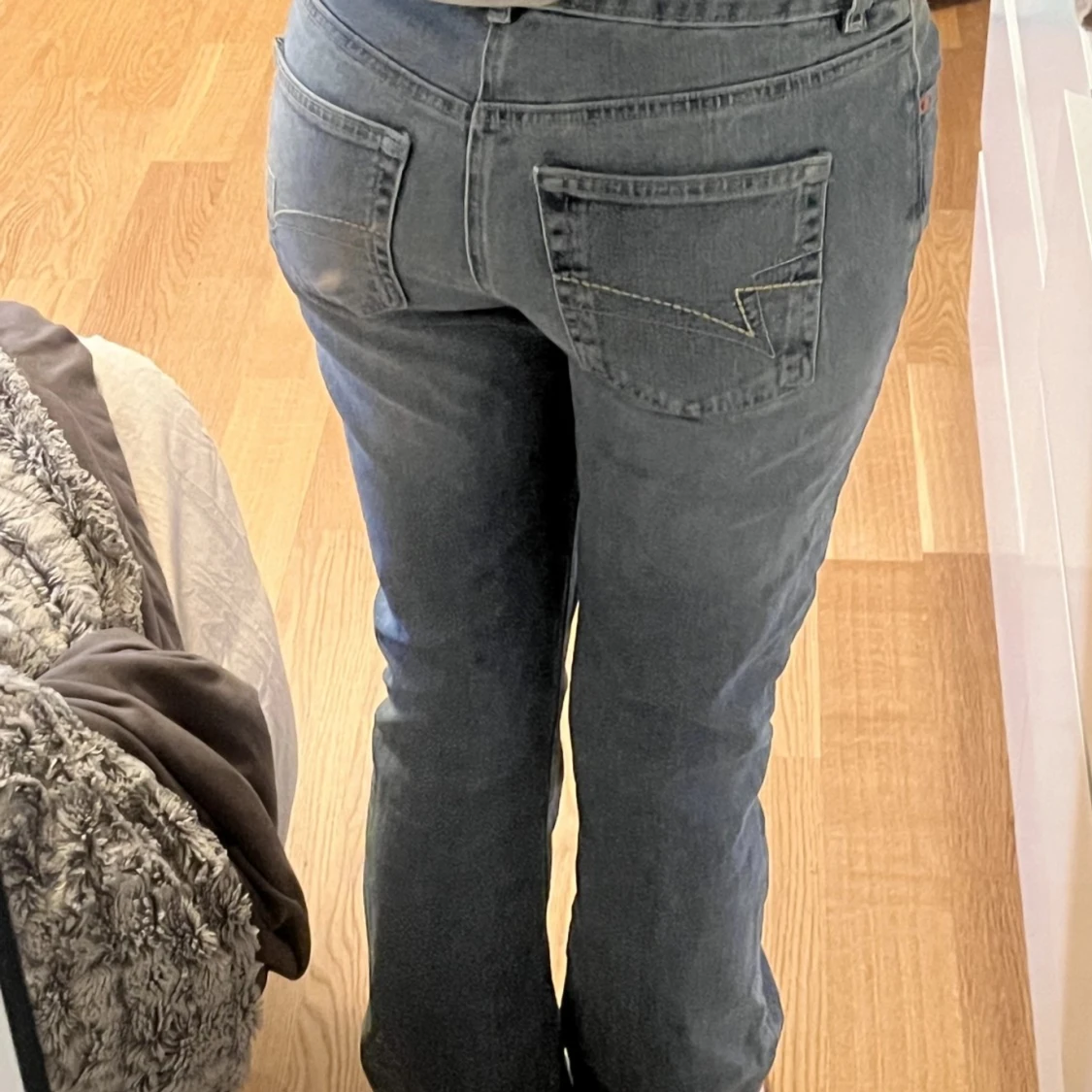 Lågmidjade bootcut jeans  - 90