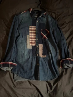 Unik Skjorta - Patchwork skjorta Storlek M!