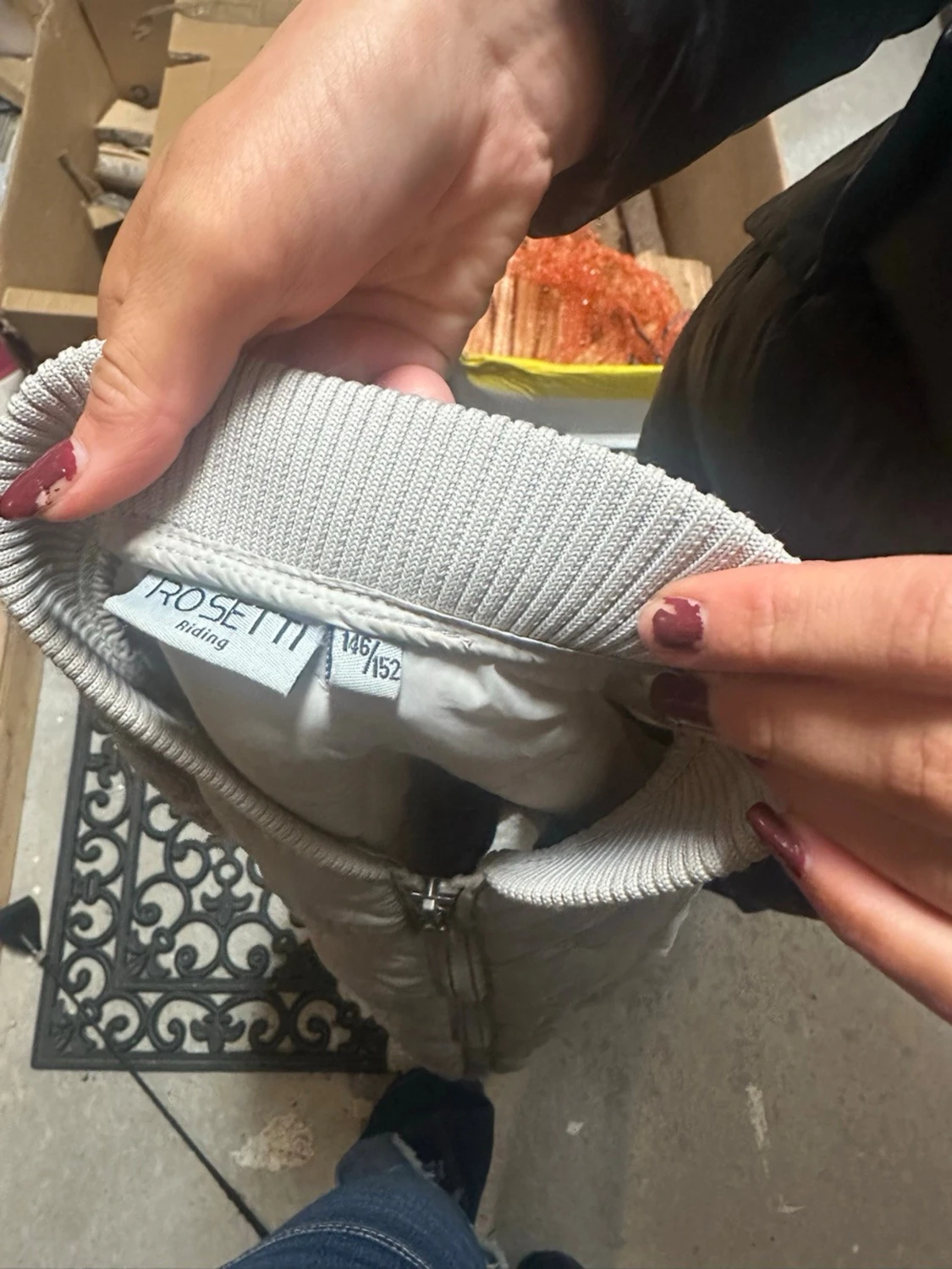 Beige quiltad bomberjacka Rosetti - 2