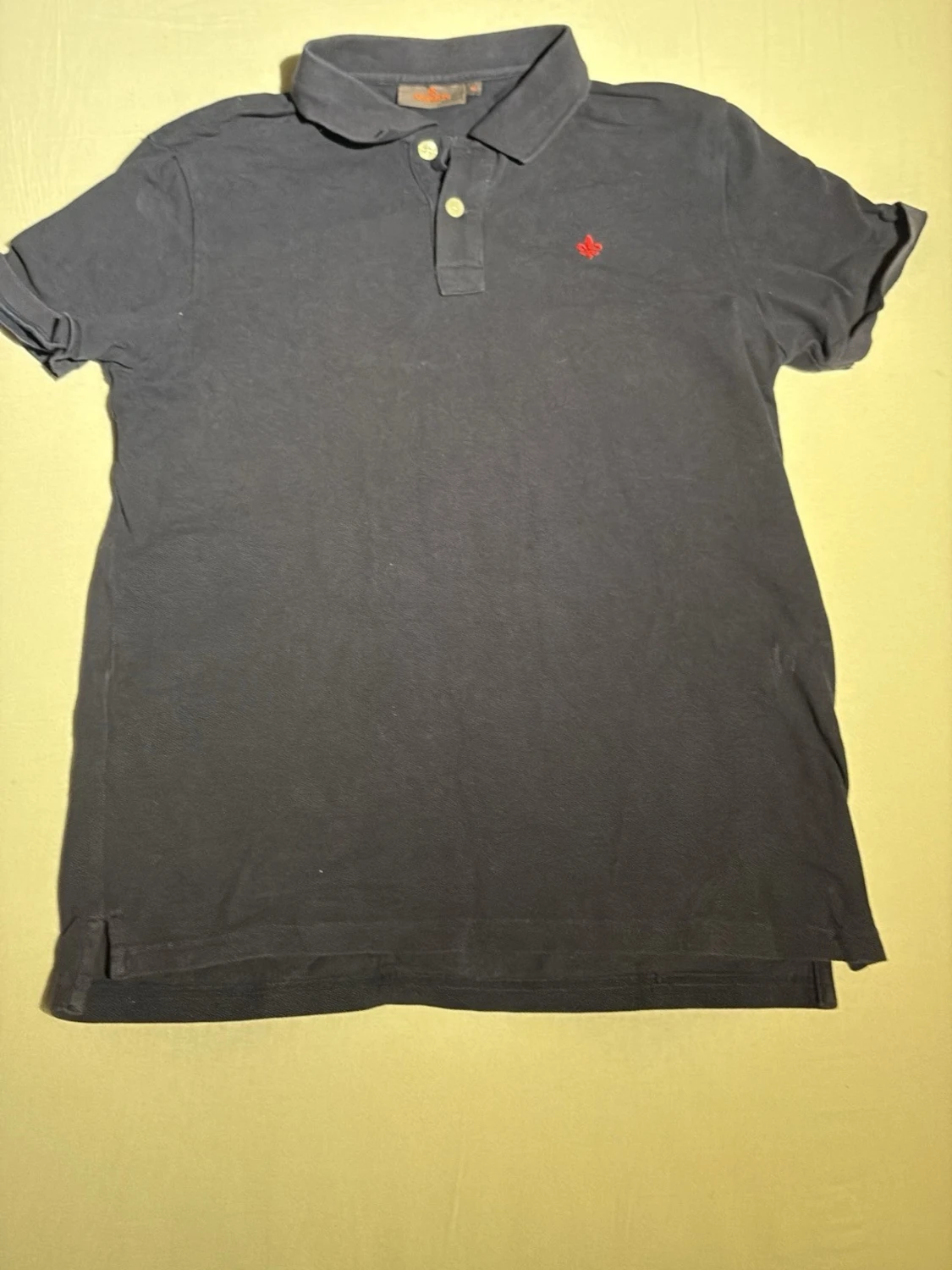 Mörkblå pikétröja från Morris