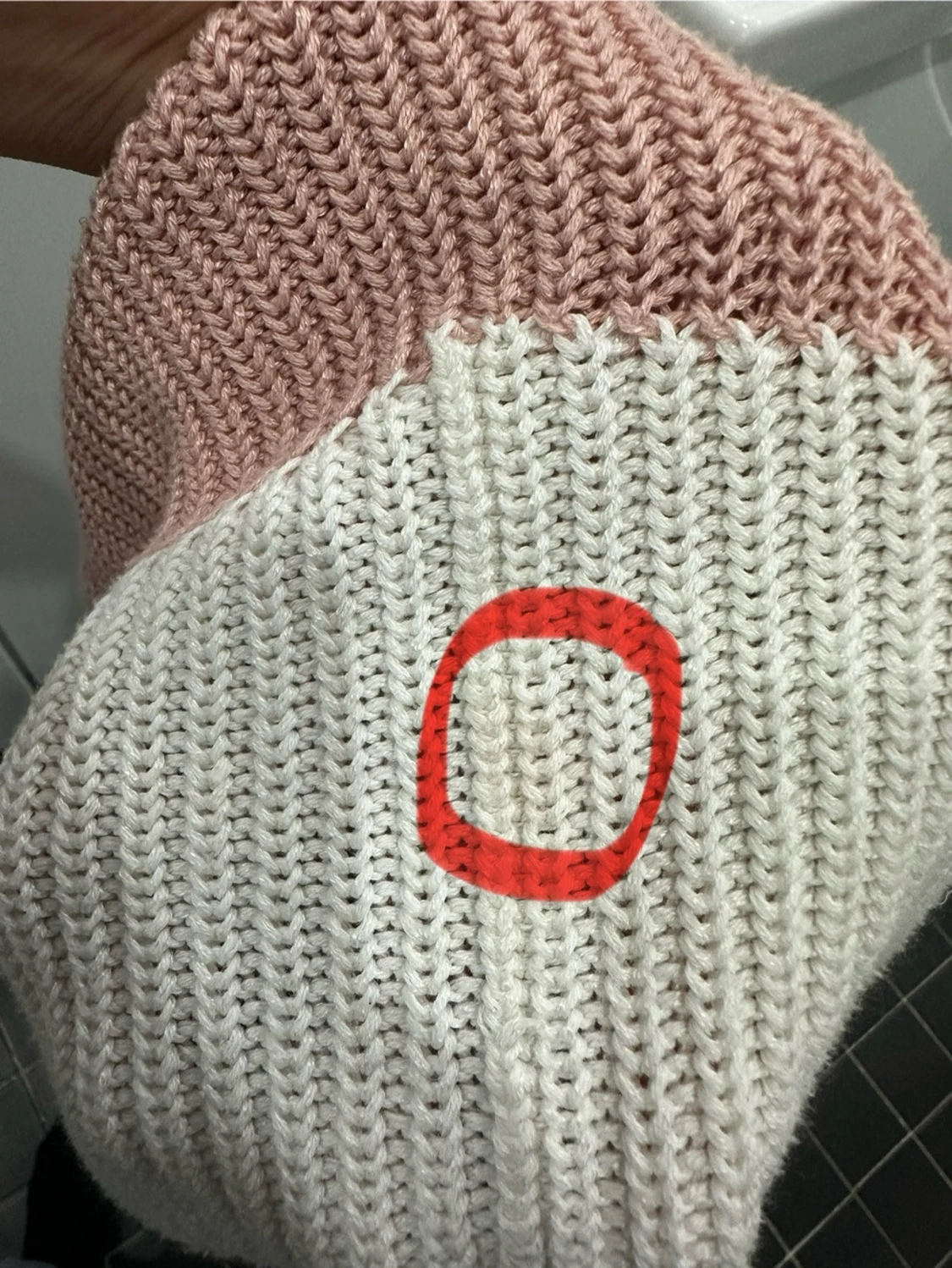 Randig stickad tröja från Object XS - 3