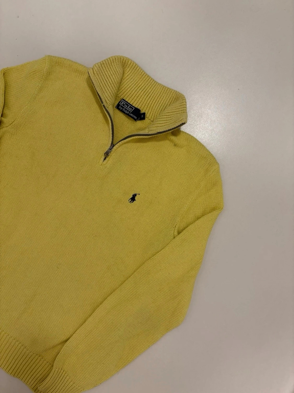 Stickad Ralph Lauren halv zip - 4