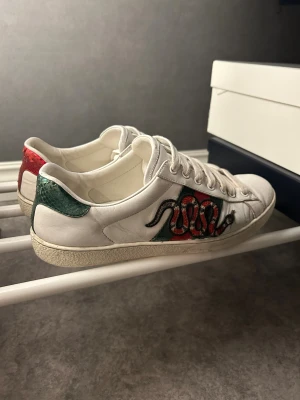 Gucci Ace Snake - Gucci Ace Snake🐍|Storlek EU 41, passar större enligt mig.| Bra skick, finns mycket liv kvar.| Självklart äkta, box är slängd men kort finns kvar.| Kom PM vid frågor🤗