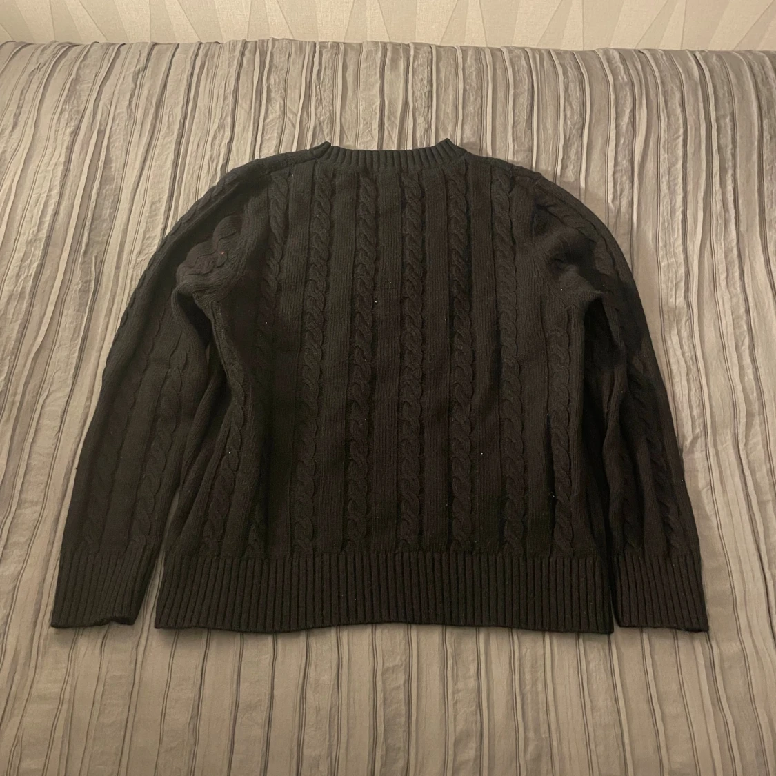 Svart kabelstickad tröja Tommy Hilfiger - 2