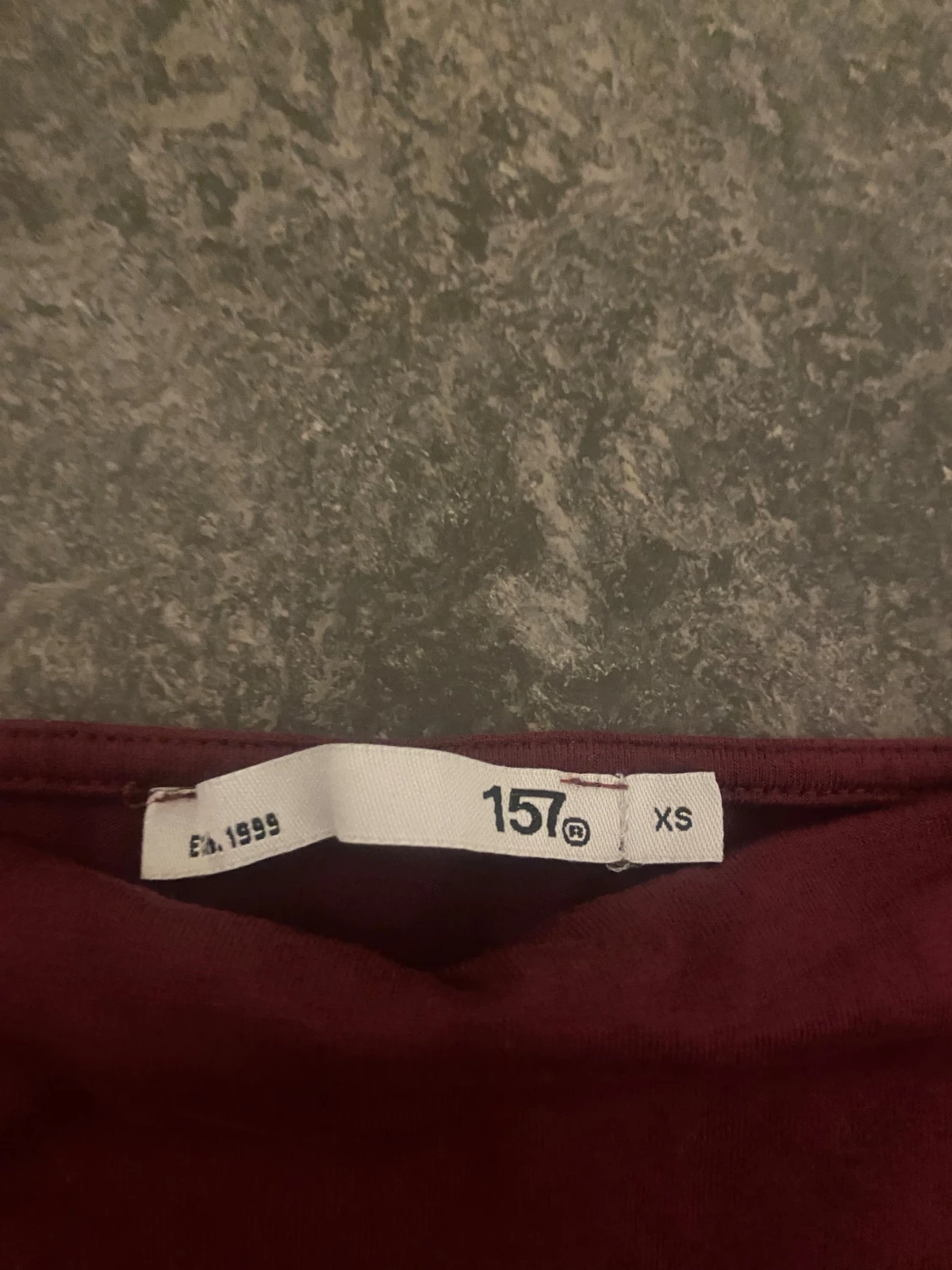 Vinröd topp från 157, storlek XS - 1