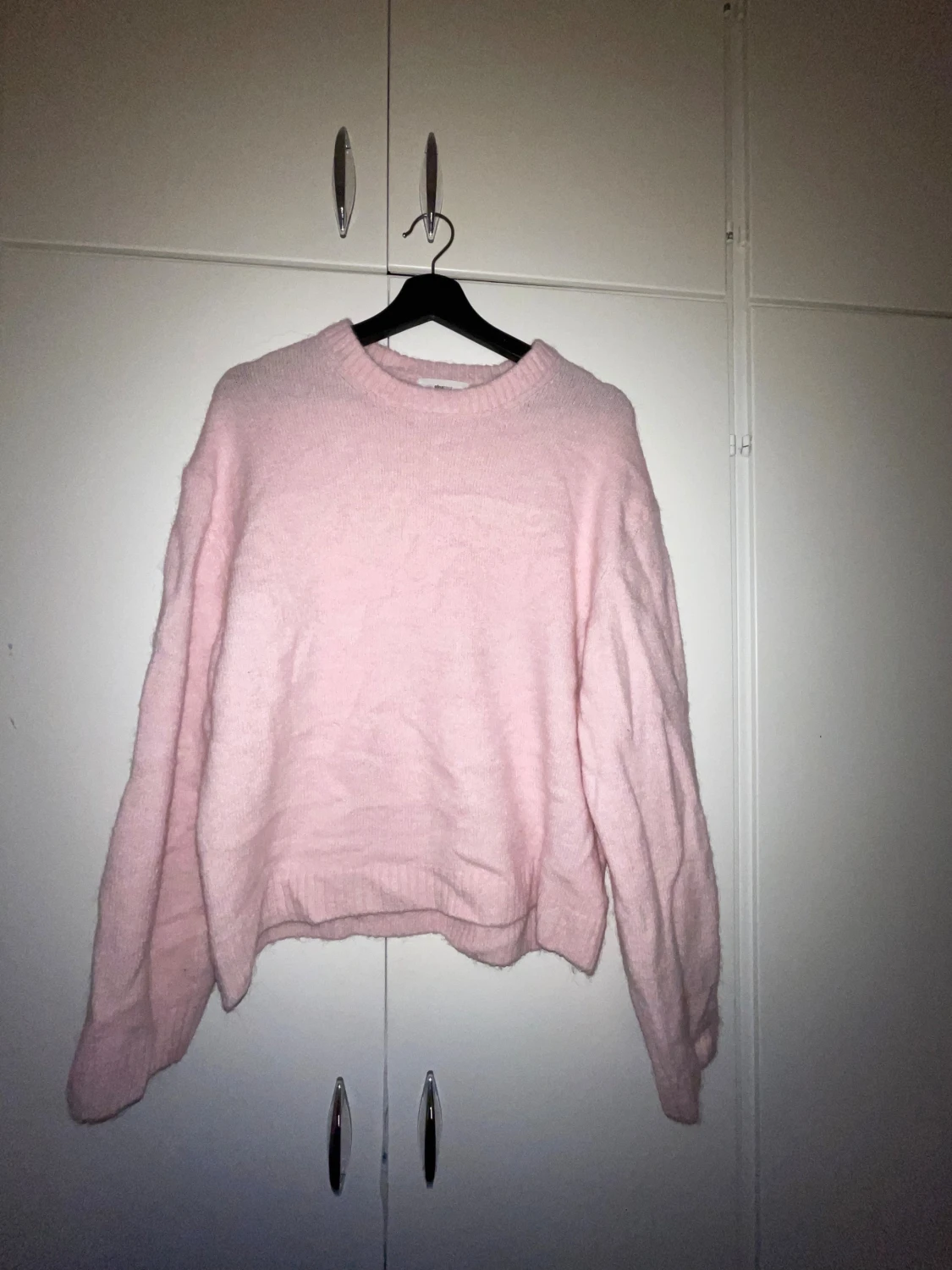 Ljusrosa stickad tröja 🎀