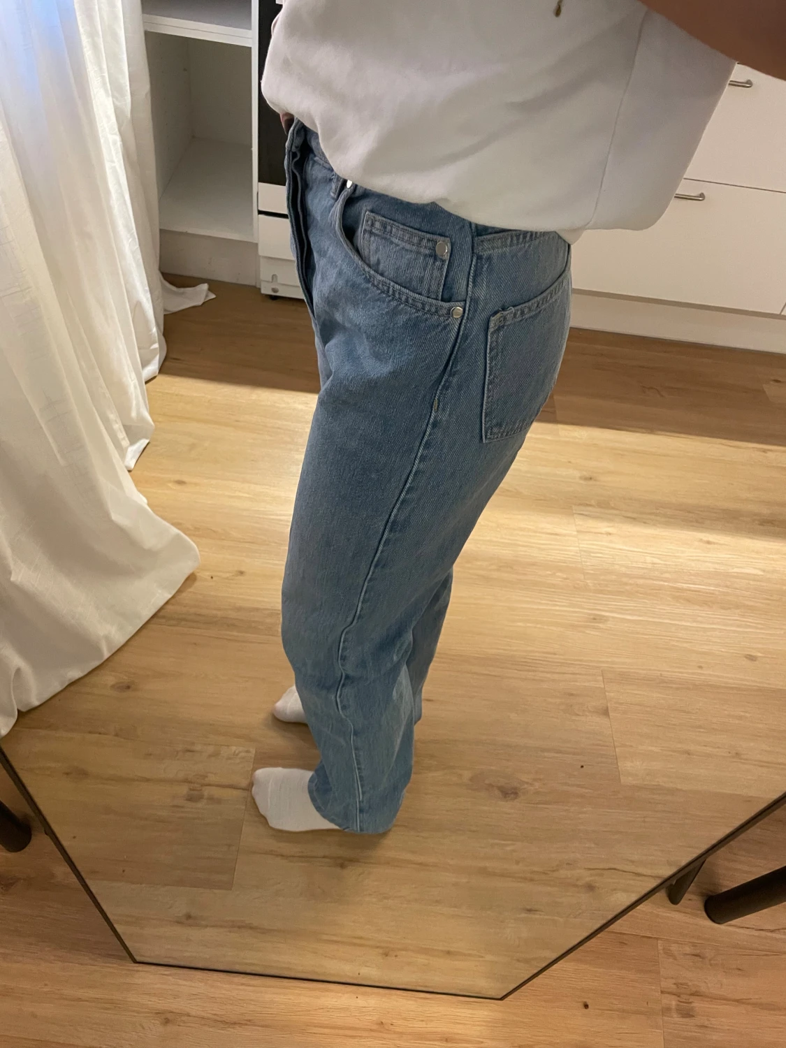 Ljusblå jeans från A DSGN, straight fit - 1