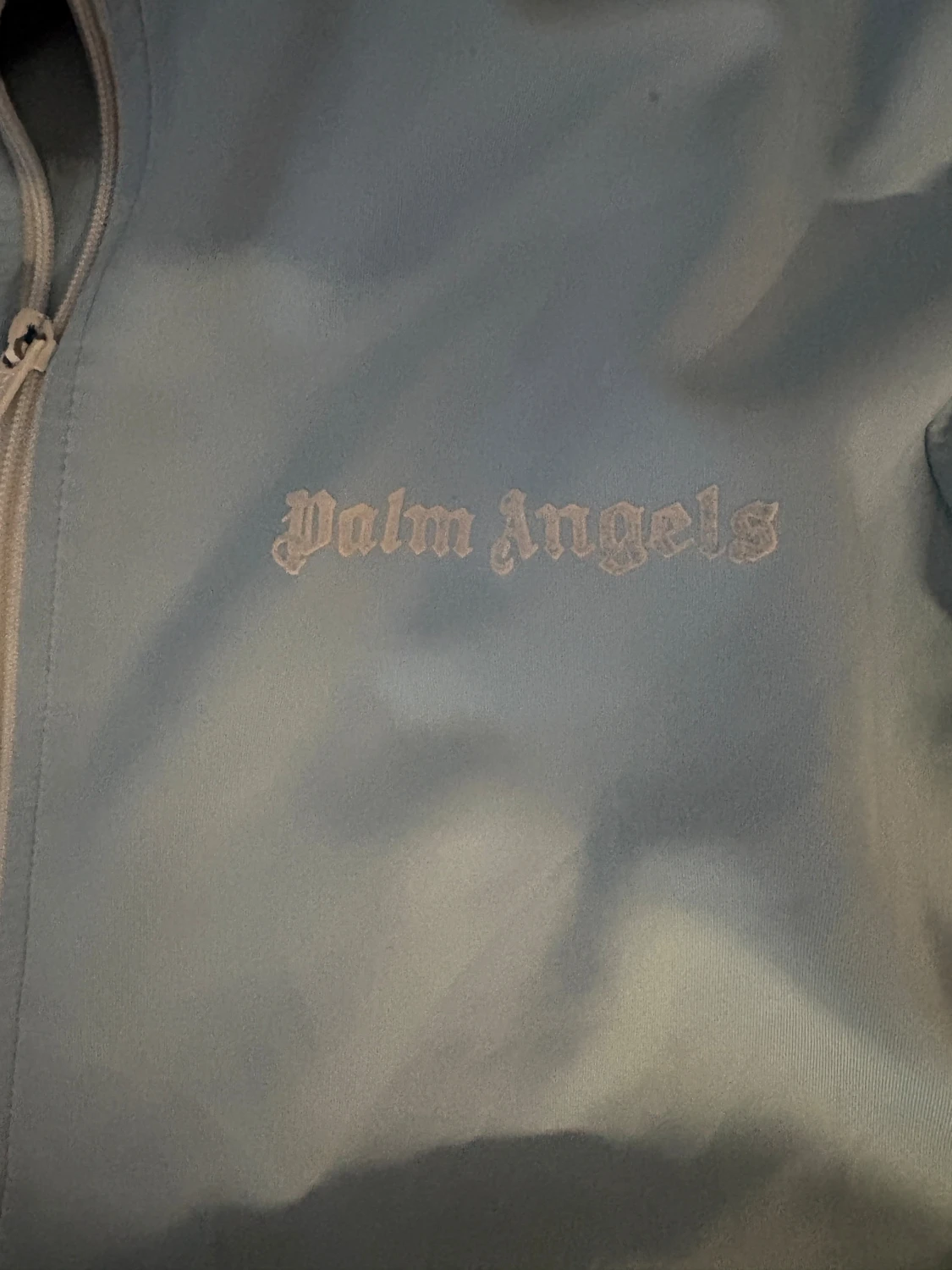 Ljusblå track jacket från Palm Angels