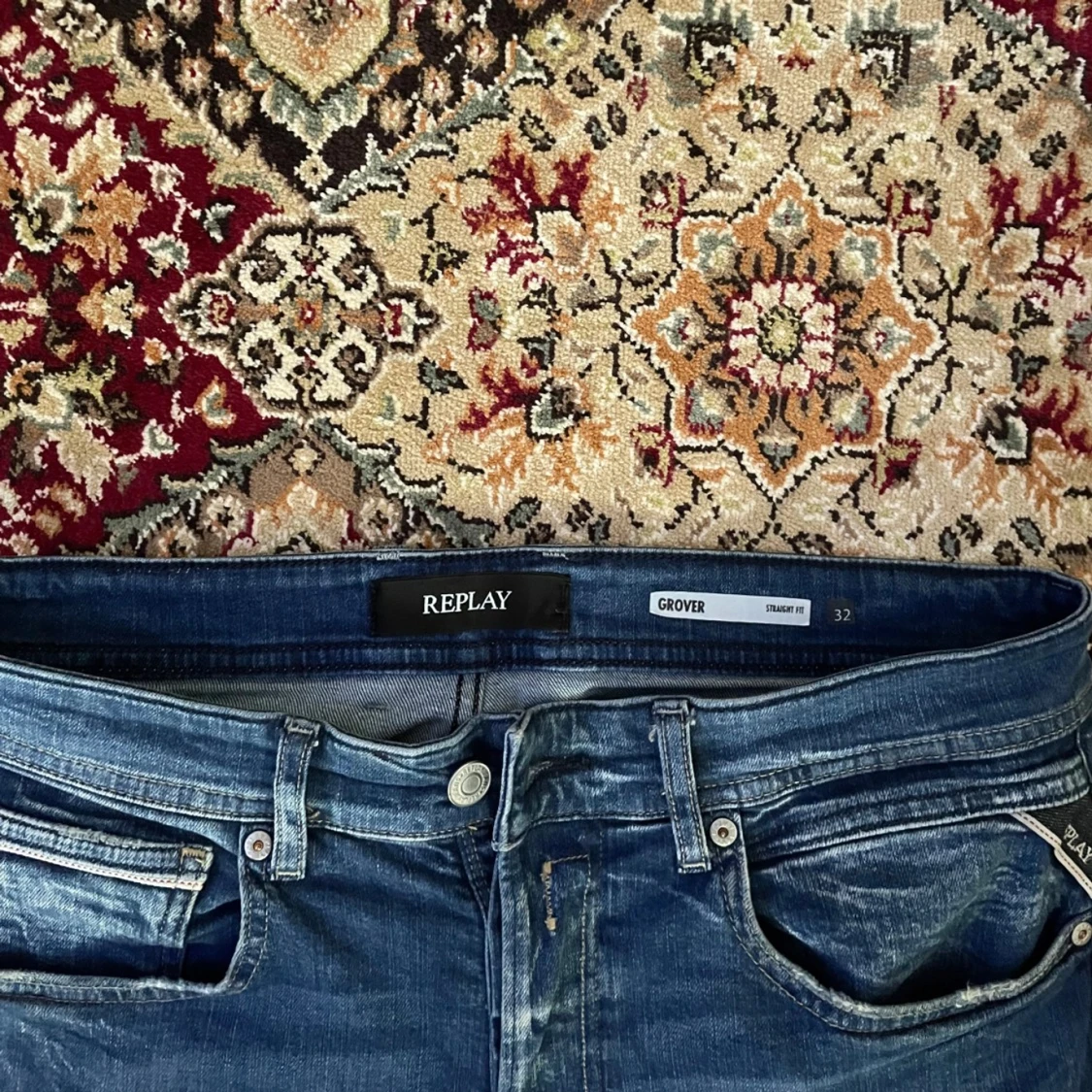 Blå jeansbyxor Replay Grover - 2