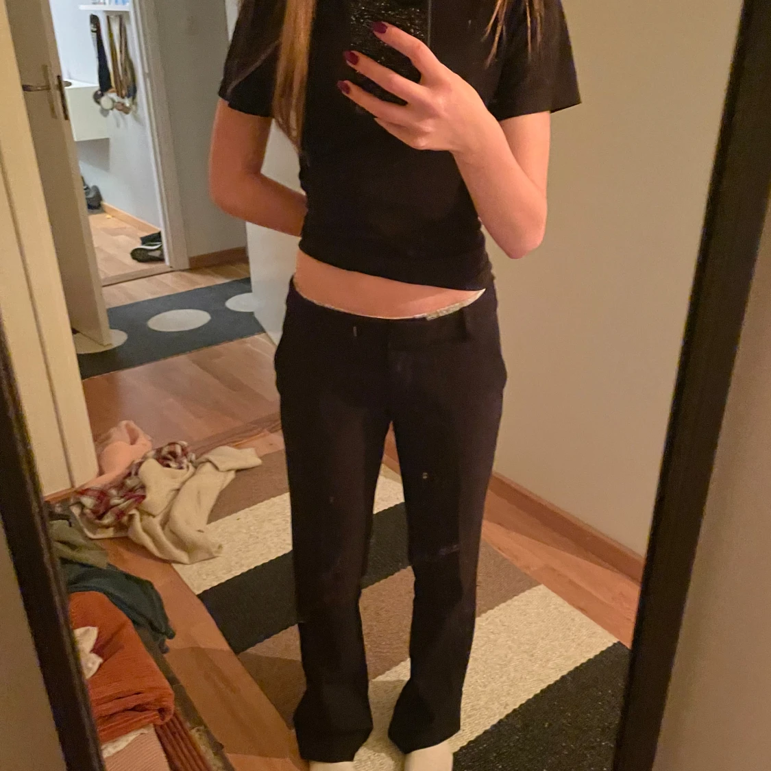 Svarta kostymbyxor  - 1