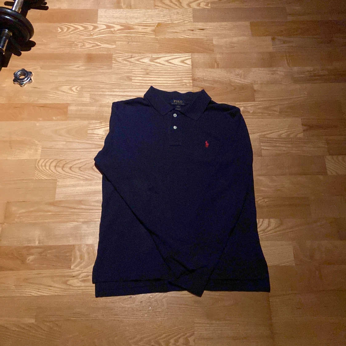 Mörkblå långärmad piké från Ralph Lauren