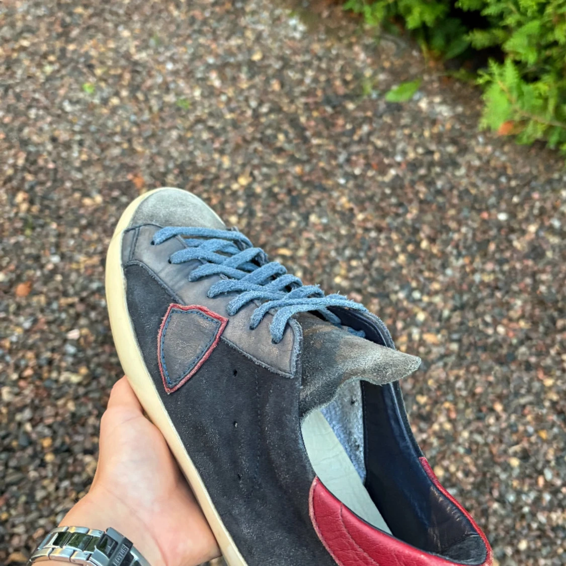 Philippe Model blå mockasneakers - 2