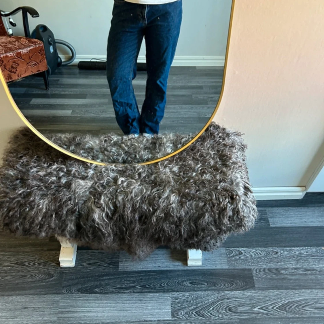 Mörkblå raka jeans - 2