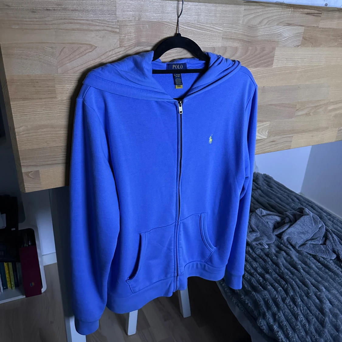 Blå hoodie från Polo Ralph Lauren XL