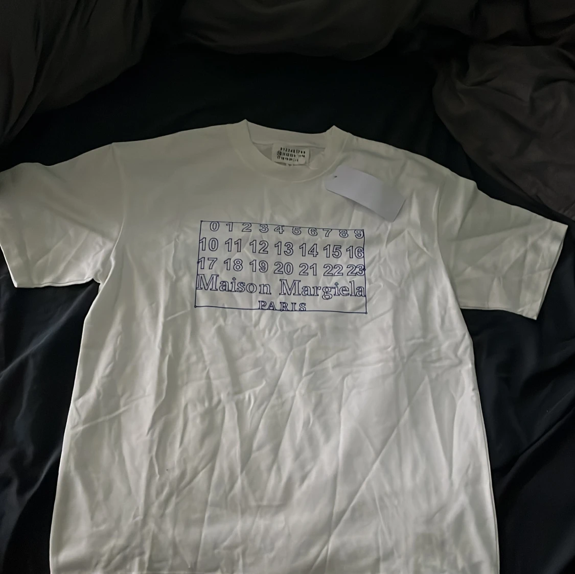 Maison Margiela vit t-shirt med print