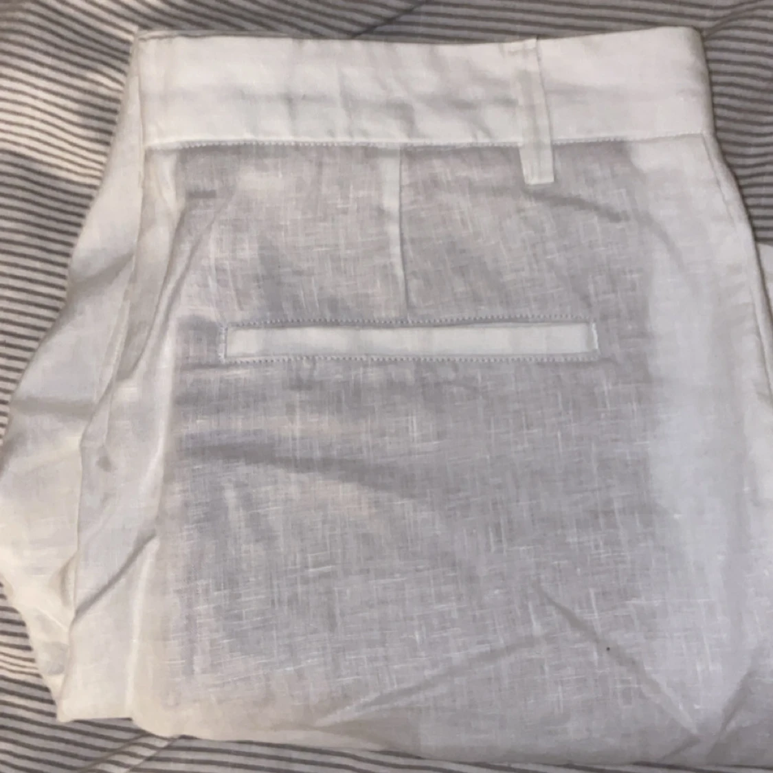 Vita linneshorts från Zara, storlek M - 2