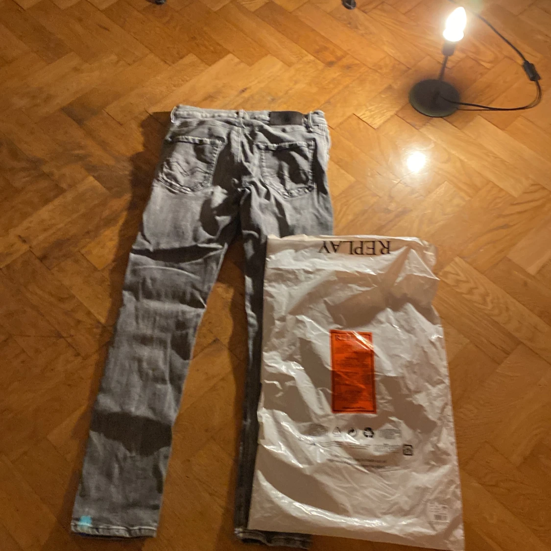 Replay grå jeans med slitningar - 2