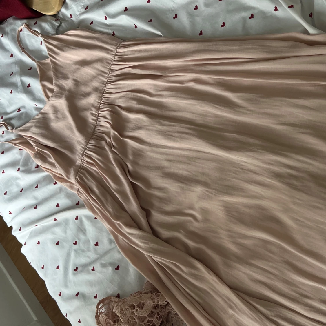 Ljusrosa långklänning - 1